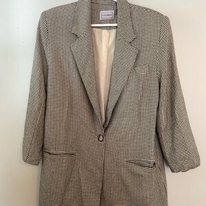 Vintage Houndstooth Blazer